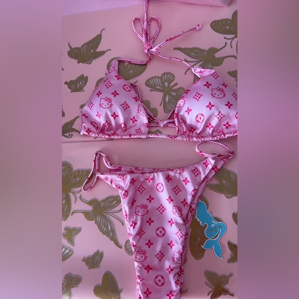 Hello kitty satin bikini